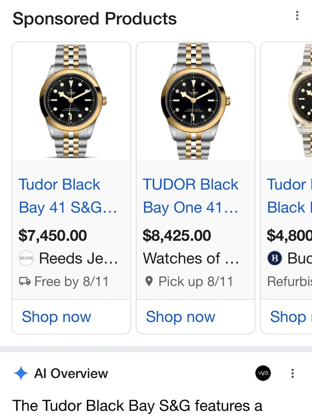 TUDOR & YG BLACK BAY 41MM, BLACK DIAL - 18 K Gold (Additional Links)